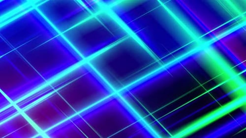 Abstract Glowing Neon Grid Lines Background Animation