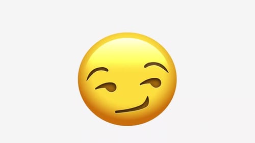 Modern 3D Winking Smirking Face Emoji