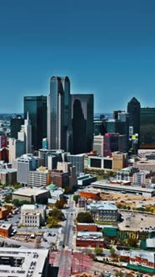 Aerial view of Dallas showcasing the vibrant cityscape and skyline