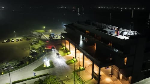 Aerial view of Dhaka Boat Club Limited in Dhaka city, Bangladesh.