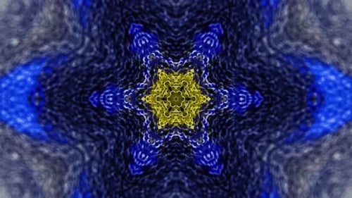 Abstract Fluid Kaleidoscope Pattern Animation Loop