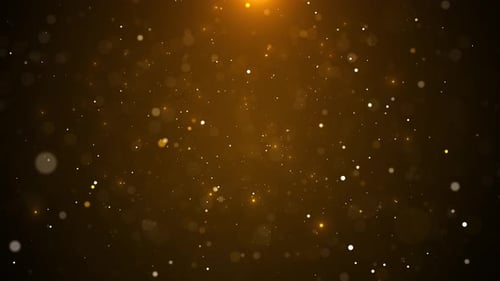 Elegant Golden Bokeh Particles Ambient Background