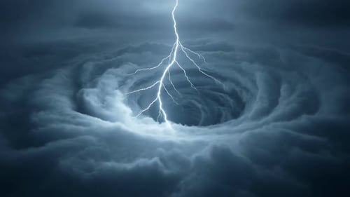 Dunkler atmosphärischer Sturm