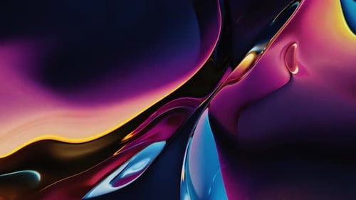 Abstract Liquid Waves Flowing Seamlessly Motion Background