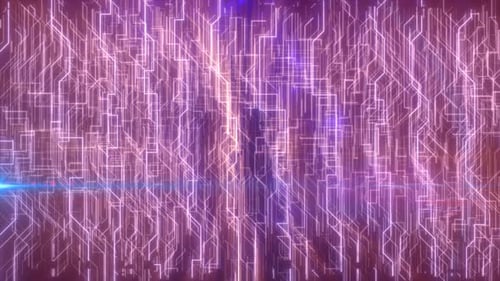 Dynamic Digital Network Grid Loop Background