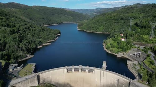 Aerial video of the Panda-Grace National Park, Portugal