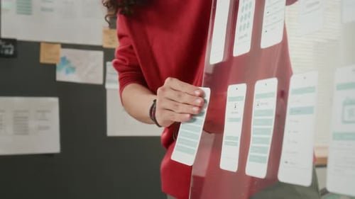 UI UX Designer Develops Mobile Application Layouts