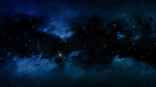Abstract Blue Sky With Stars 4k Loop