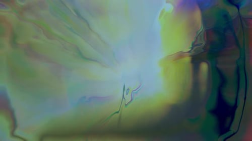 Dynamic Abstract Animation Explores Colors and Shapes in a Surreal Environment