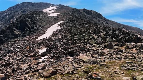 La Plata Peak 14er Summit Sawatch Range Independence Pass 14er primavera/verano Montañas Rocosas de Colorado