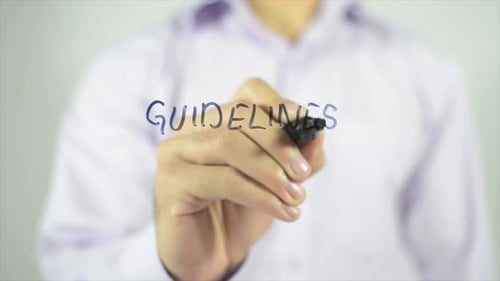 Writing Guidelines on Clear Surface