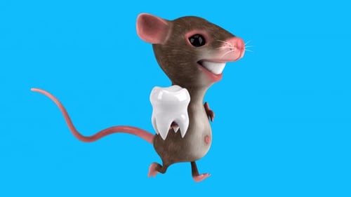 Fun 3D cartoon mouse (with alpha channel included)