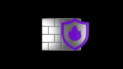 Firewall 3D Animation | Alpha Channel