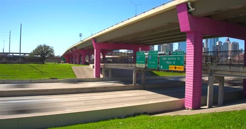 Houston Traffic on I-10 East Freeway timelapse