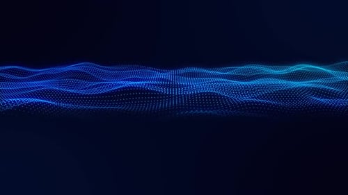 Futuristic Digital Wave Particle Flow Background