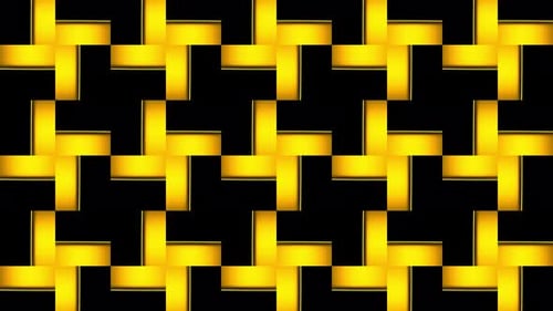 Golden Geometric Rotating Pattern Abstract Background Loop