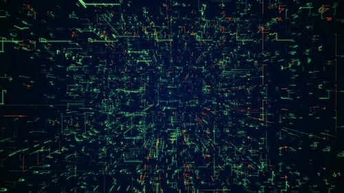 Futuristic Abstract Digital Technology Internet Network Connection Background Cyber Speed