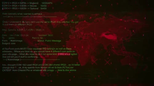 Retro Glitch Hacking Computer Interface Logo Reveal