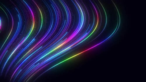 Datenübertragungsgeschwindigkeit Glowing Lines V14