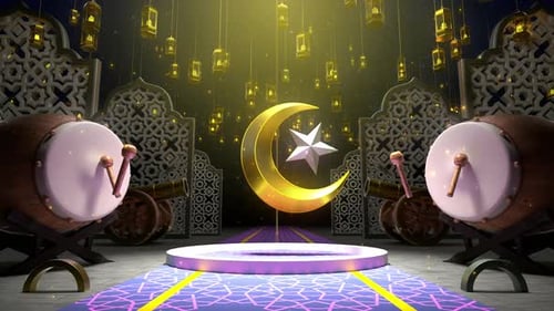4K Ramadan Kareem — Eid Mubarak im Hintergrund