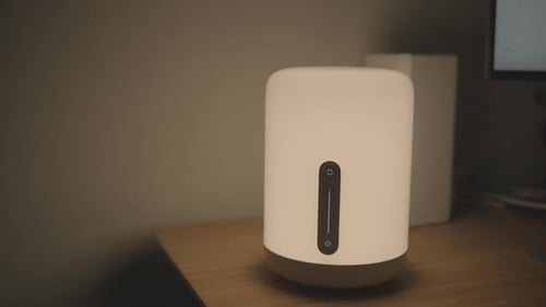 Smart Lamp Turned Off on Table