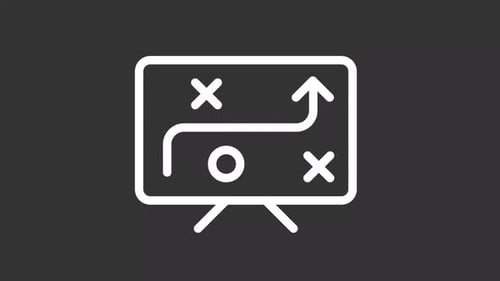 Minimalist Business Strategy Animated Icon