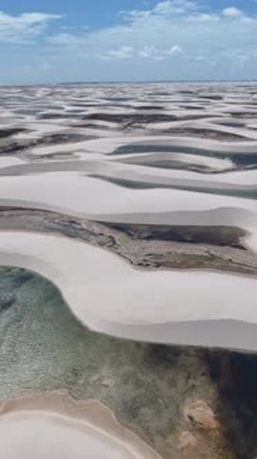 Lencois Maranhenses Skyline At Barreirinhas In Maranhao Brazil.