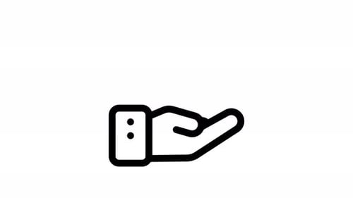 revenue line icon animation