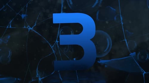 Particle Revealing Countdown Animation_Blue Theme