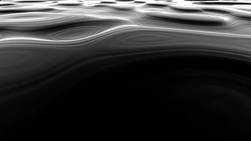 Dark Abstract Fluid Surface Ripples Seamless Loop