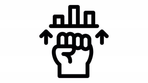 revolution line icon animation