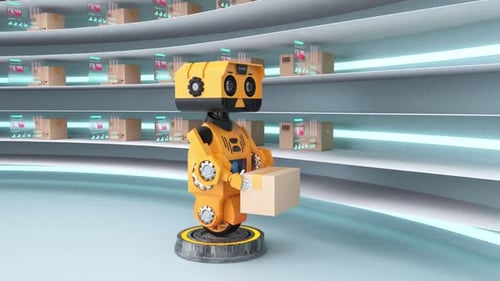 Fábrica de electrónica con brazos robóticos avanzados de alta precisión