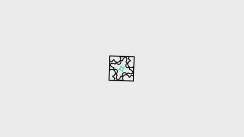 Minimalist Abstract Liquid Square Reveal Animation