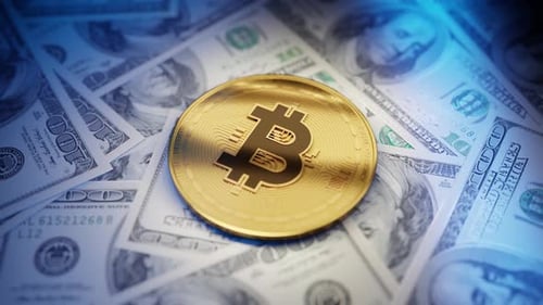 Bitcoin on Dollar Bills: Digital vs. Traditional