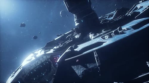 Space Station of the Future Surveys a Cosmic Gas Cloud