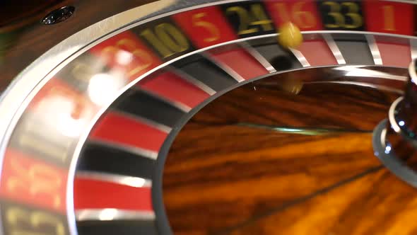 Roulett Tabel spinning with ball 60fps, Industrial Stock Footage ft ...