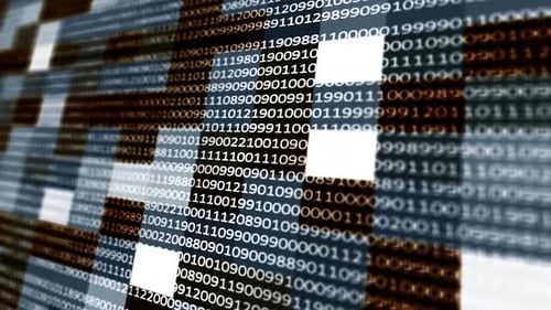 Digital Binary Code Data Stream Abstract Technology Background