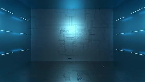 Futuristic Holographic Brain Reveal for Technology and AI Projects