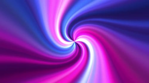 Twisted Abstract Tunnel: 4K, 60fps Video of Blue and Purple Swirling Lines
