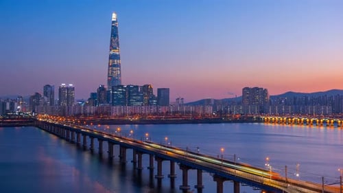 Seoul City Skyline,South Korea