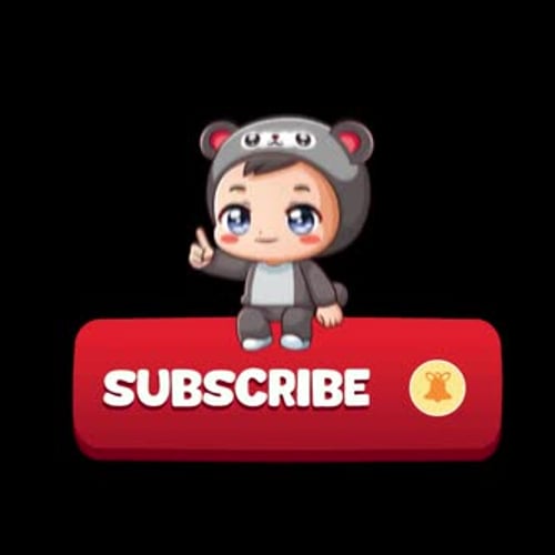 Cute Boy Cartoon Subscribe Animation | Adorable Call to Action for Your Channel