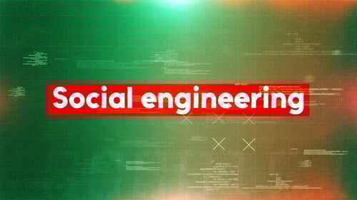 Futuristic Social Engineering Title Reveal with Code Background
