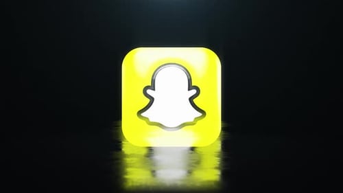Animación giratoria de iconos de Snapchat