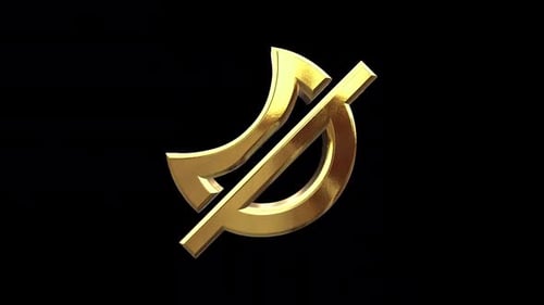 Golden 3D No Music Icon Loop Animation