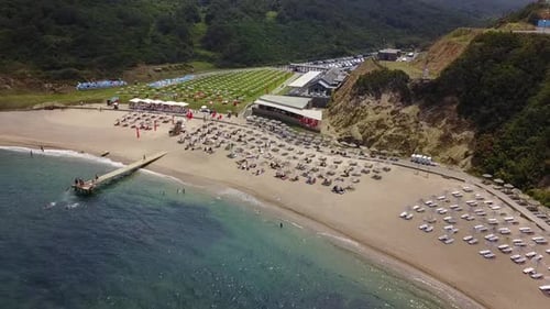 Beach on a Windy Day