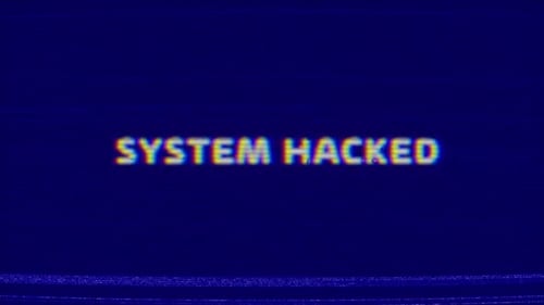 Glitch System Hacked Text Error Animation