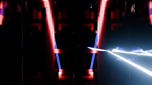 Abstract background endless tunnel, futuristic design, scifi