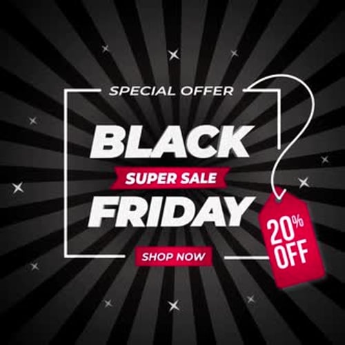 Black Friday (70% off) Video Post 2022