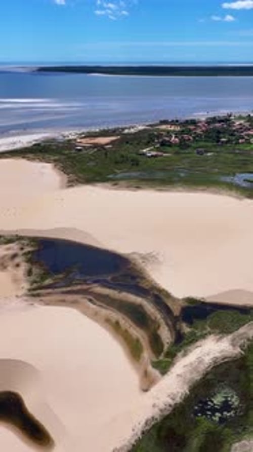 Tutoia Village At Tutoia In Maranhao Brazil Northeast.