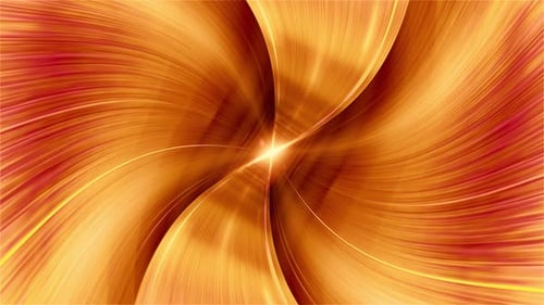 Yellow Swirl Abstract Background Loop Slow With Light Traces